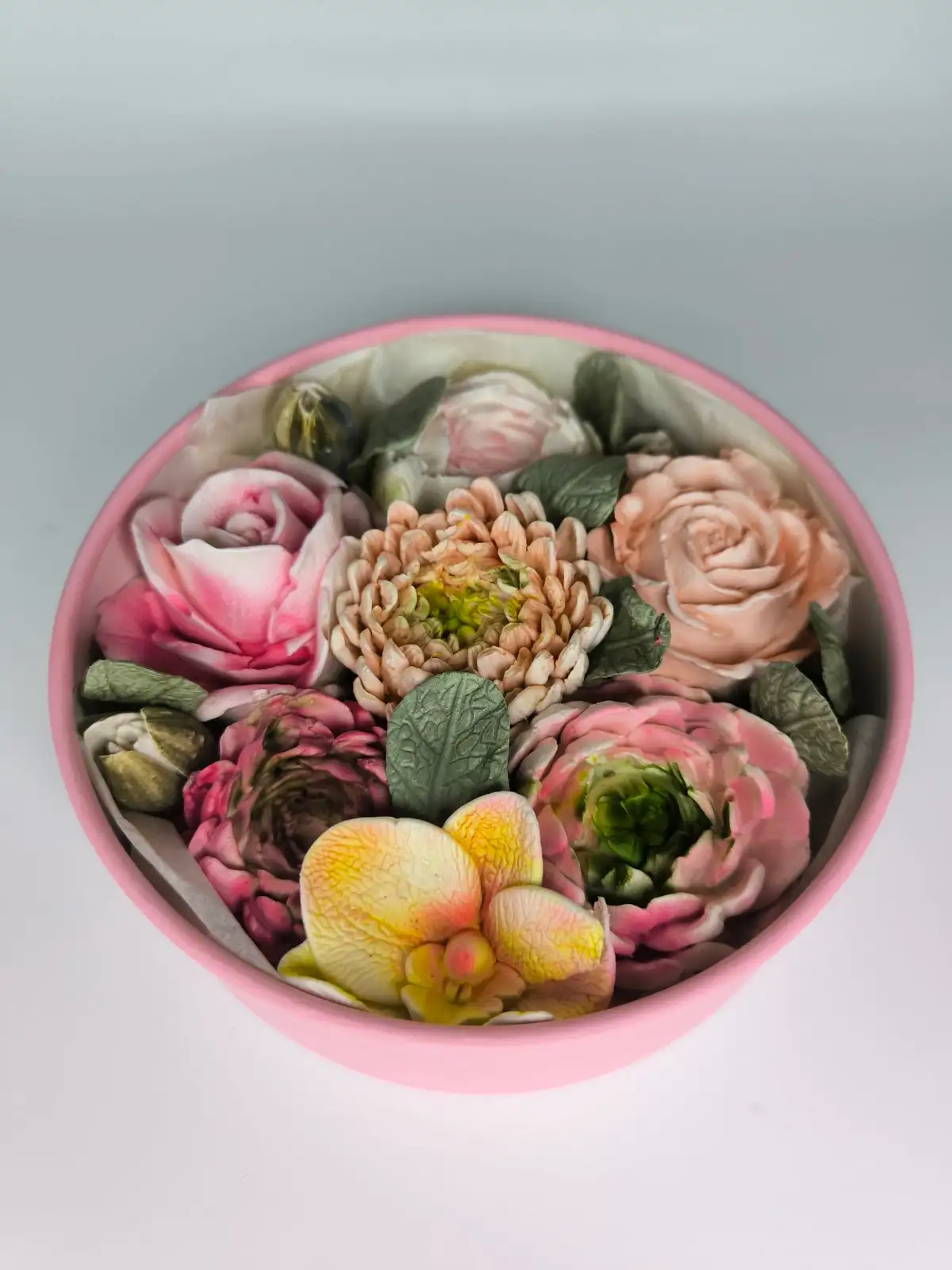 Зефир в круглой коробке с окошком, 16 см фото 1